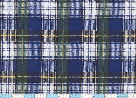 Navy White Plaid Flannel